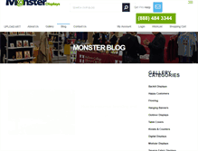 Tablet Screenshot of blog.monsterdisplays.com